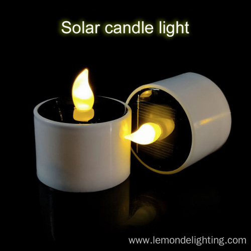 Solar Powered Tea lights Flameless Decorative Candle